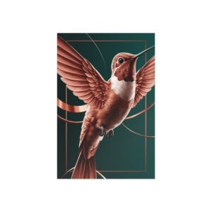 Spirit Animal Fine Art Postkarte – Kolibri (Lebensfreude)
