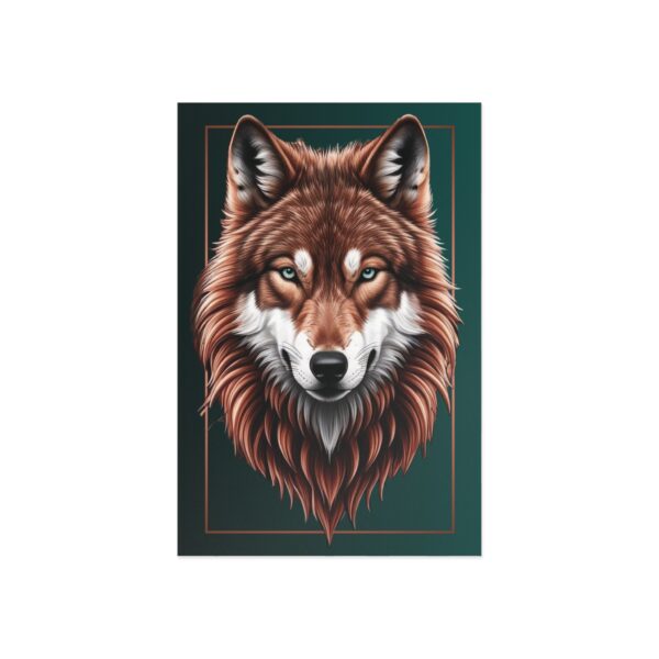Spirit Animal Fine Art Postkarte – Wolf (Instinkt)
