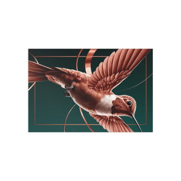 Spirit Animal Fine Art Postkarte – Kolibri (Lebensfreude) – Bild 2